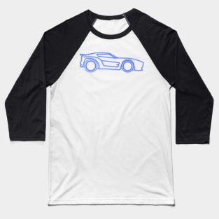 Dominus Neon Blue (Must buy in black to enhance the effect) | Rocket League Baseball T-Shirt